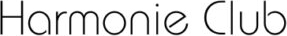 Harmonie Club logo in a sleek, minimalist serif typeface